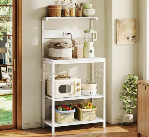Kitchen Bakers Rack with Power Outlet