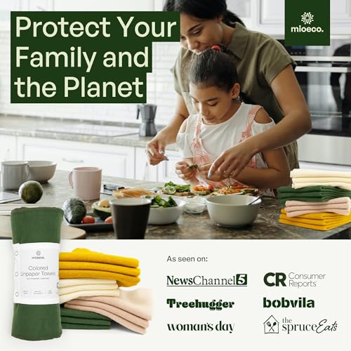 24 Pack Reusable Kitchen Paper Towels (24 Count)