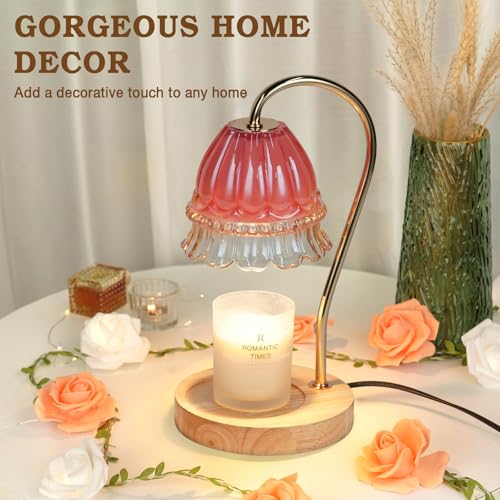 Flower Candle Warmer Lamp with Timer