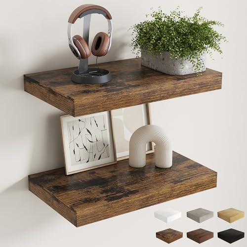12 Inch Deep Floating Shelves for Wall (2 Count)