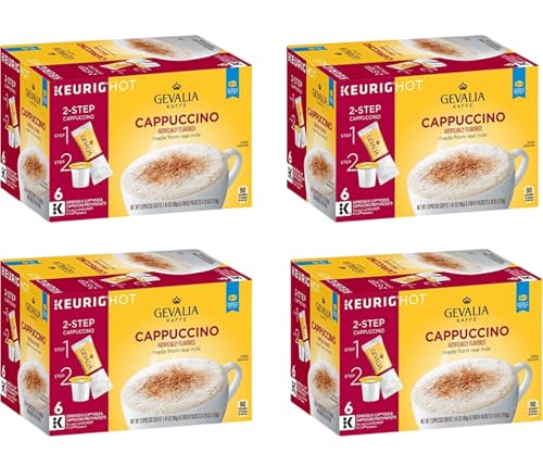 Cappuccino Keurig K Cup Pods with Froth Packets 5.98oz (24 Count)
