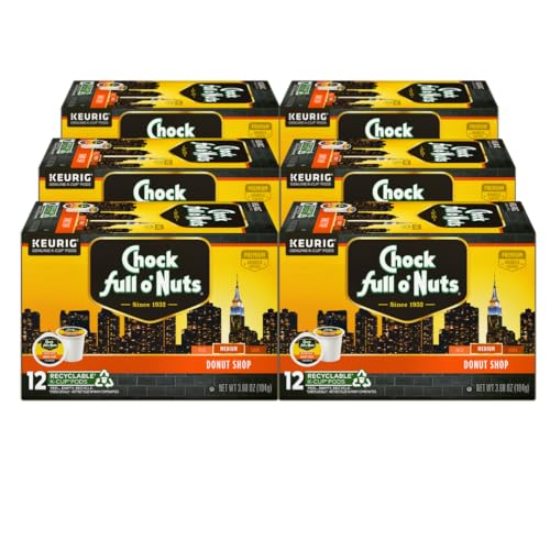 K-Cup Pods - Donut Shop, 6 Packs of 12 K-Cup Pods (72 Count)