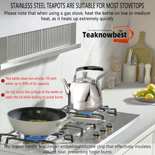 Stainless Steel Tea Pots with Infuser