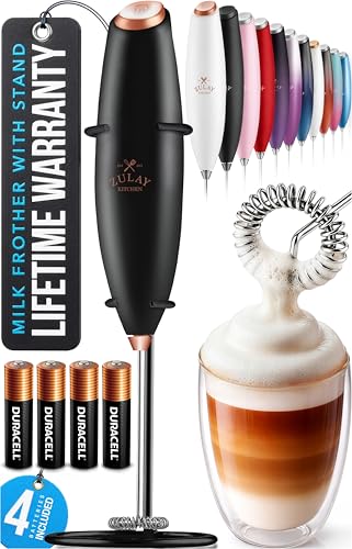 Powerful Milk Frother Wand With Duracell Batteries