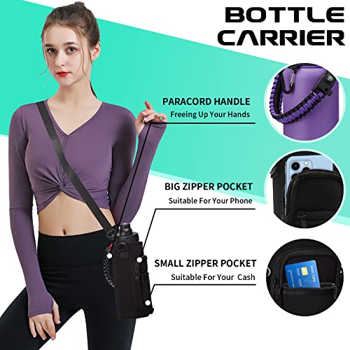 32 oz Water Bottles with Straw & Spout Lid (9 Count)
