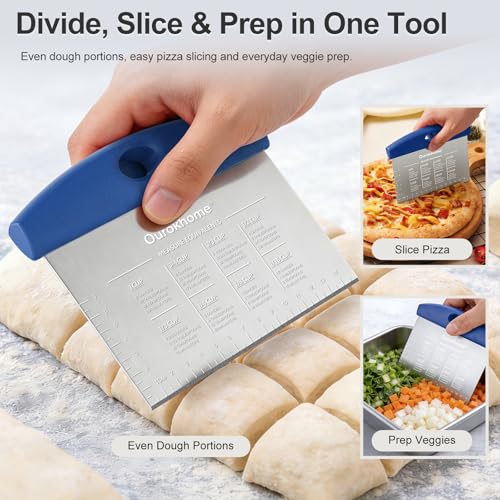 2 Pack Bench Scraper Dough Cutter