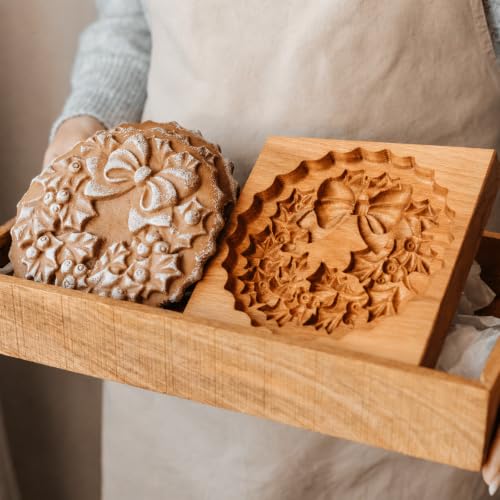 Wooden Springerle Cookie Molds for Baking