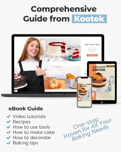 Cake Decorating Kit with Turntable Baking Supplies for Beginner Pros