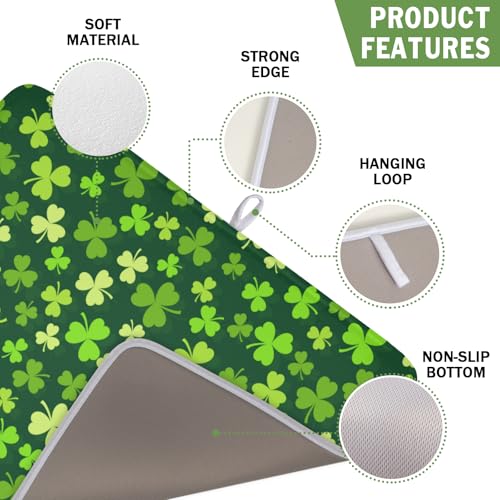 St. Patrick's Day Dish Drying Mat for Kitchen Counter