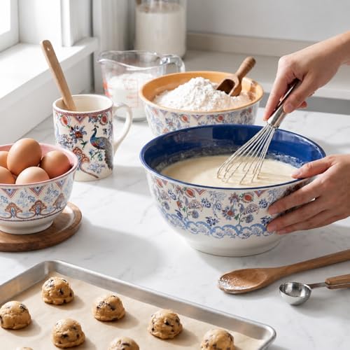 Melamine Mixing Bowl Set with Lids (3 Count)