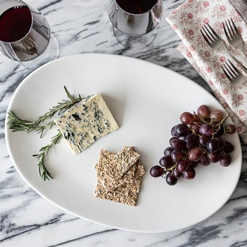 over&back Coupe Stoneware Serving Platter