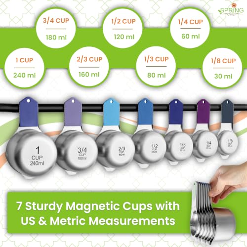 Magnetic Measuring Cups & Spoons Set of 15