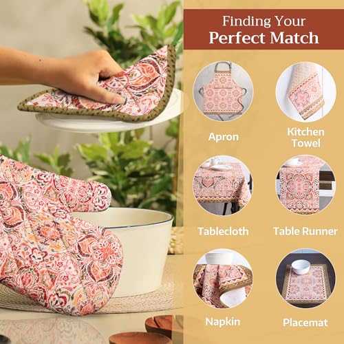 100% Cotton Oven Mitt & Pot Holder Set (2 Count)