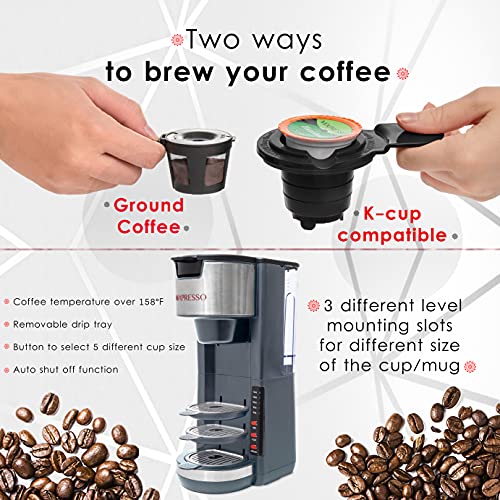 Gray Single Serve Coffee Brewer K