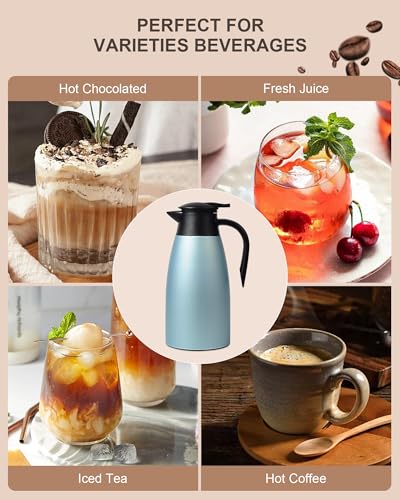 70 OZ Updated Thermal Coffee Carafe for keeping hot (2 Count)