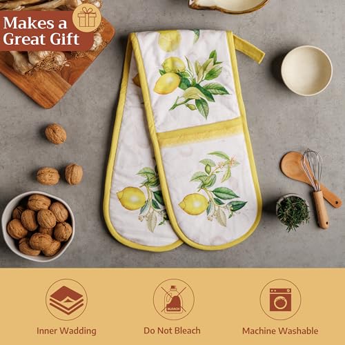 Double Oven Mitts 100% Cotton Double Oven Glove