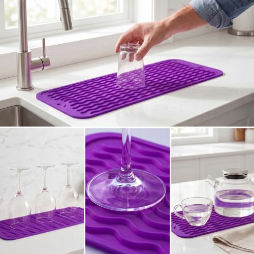 Silicone Dish Drying Mat for Multiple Usage