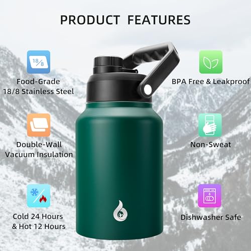 64oz Insulated Water Bottle