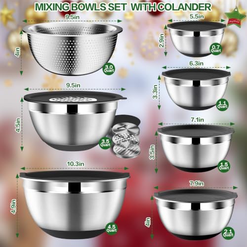 Mixing Bowls with Lids Set (16 Count)