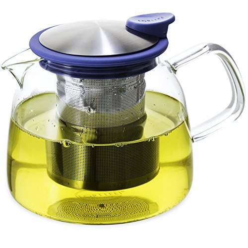 Bell Glass Teapot with Basket Infuser