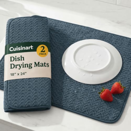 Cuisinart Dish Drying Mat for Kitchen Counter (2 Count)