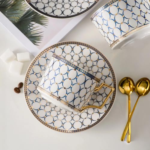 European style cup and saucer set (2 Count)