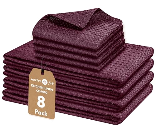 Kitchen Towels & Dish Cloth Set (8 Count)