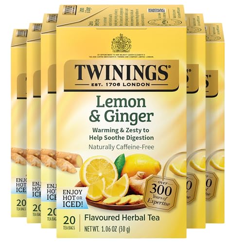 Lemon & Ginger Herbal Tea Individually Wrapped Bags (120 Count)