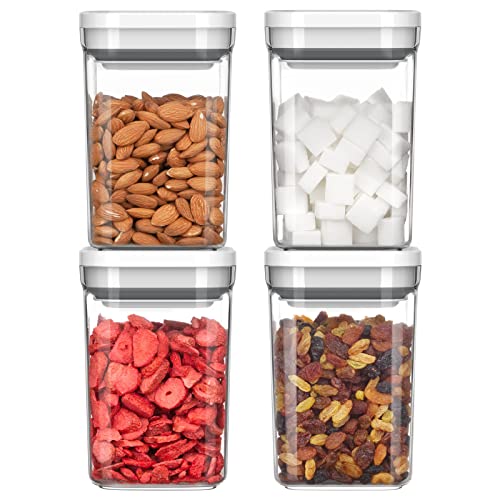 4 Pack Airtight Food Storage Container Set for Pantry Organization (4 Count)