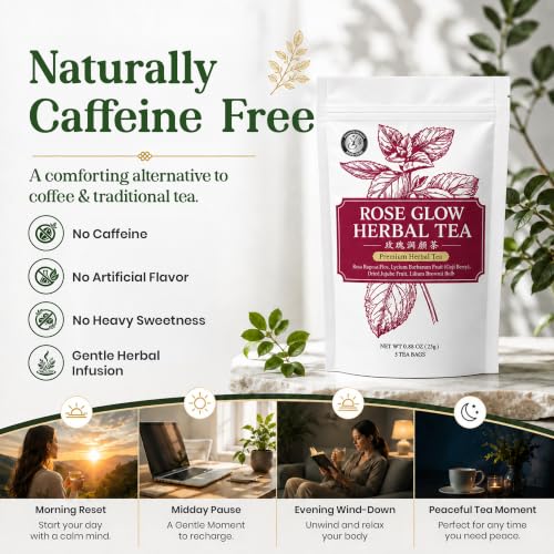 Beauty Glow Stress Relief & Relaxation Traditional Chinese Herbal Tea for Modern Wellness