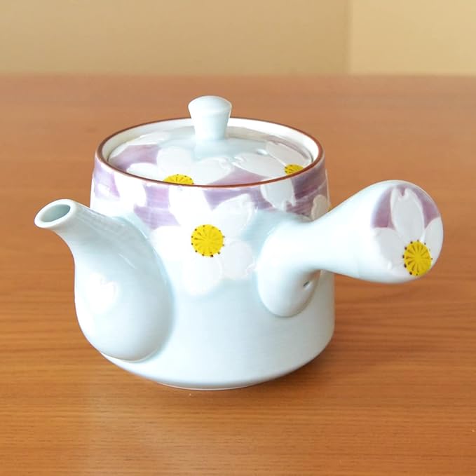 Japanese Teapot Ceramic Kyusu 14.9 fl oz Arita Imari ware Made in Japan Porcelain Tea pot for Green Tea Urara