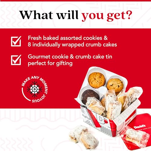 Assorted Fresh Baked Cookies & Crumb Cake Tin (48 Ounce)