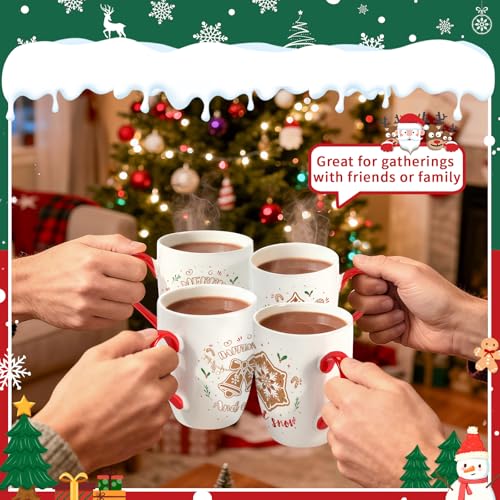 Christmas Coffee Mug Set of 4 (4 Count)