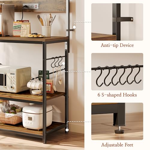 Bakers Rack with Power Outlets