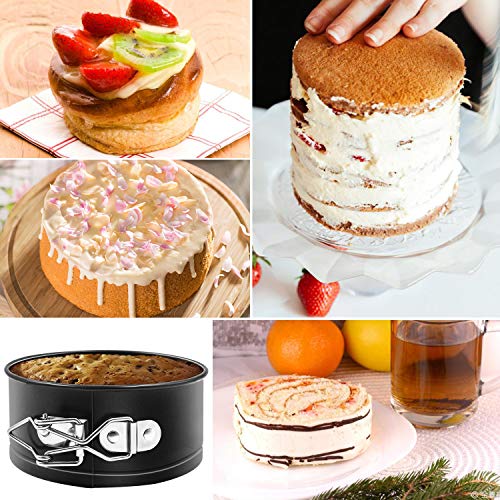 4 Inch Springform Pan 4 Pack Mini Cake Pan Cheesecake Pan (4 Count)