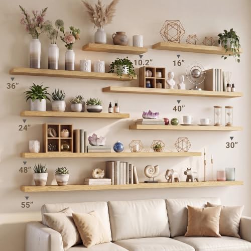 10 Inch Deep Floating Shelves 40” Set of 2 (2 Count)