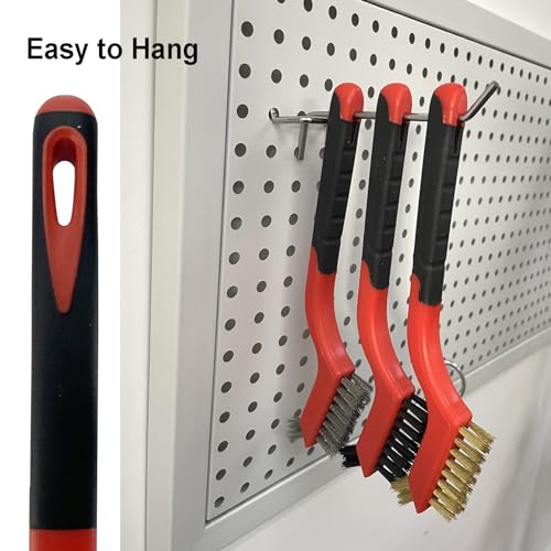 3Pcs Mini Wire Brush Set