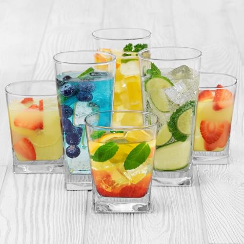 City Tumbler and Rocks Glass Set (16 Count)