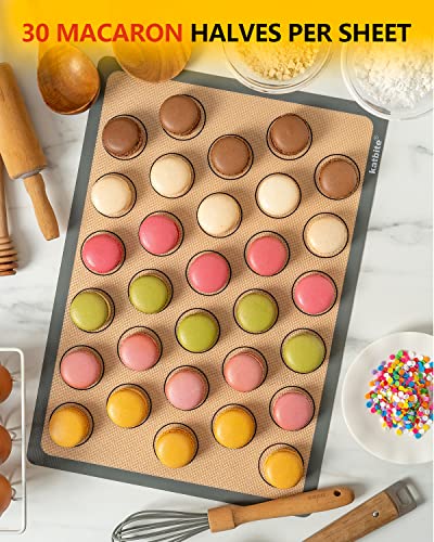 Macaron Silicone Baking Mat Set of 2 Grey