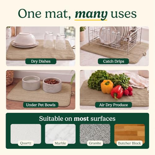 Cuisinart Dish Drying Mat for Kitchen Counter (2 Count)