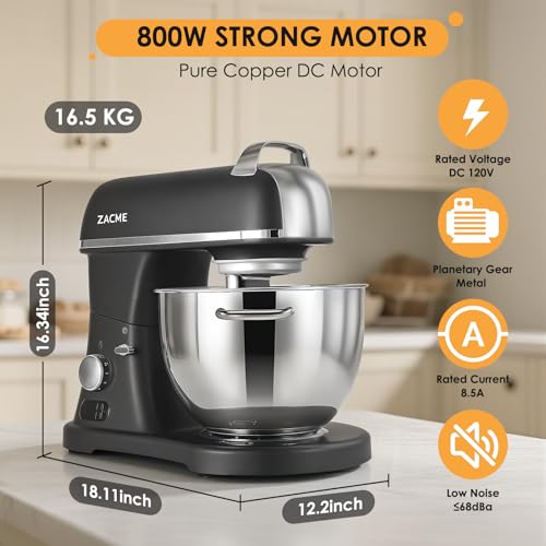 8.4QT Commercial Stand Mixer 800W with Aluminum Die Casting Meets the Standard of NSF