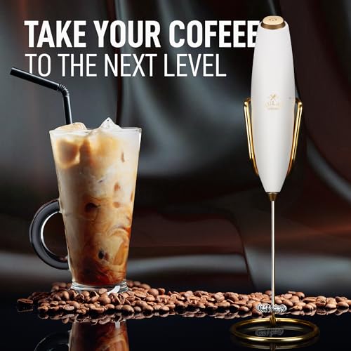 Powerful Milk Frother Wand With Duracell Batteries