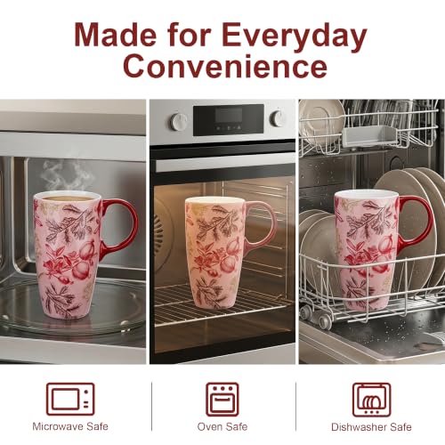 17oz Ceramic Travel Mug with Lid