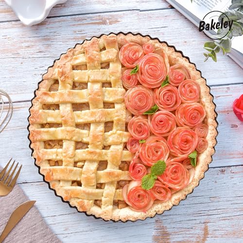 9 Inch Round Tart Pan with Loose Removable Bottom