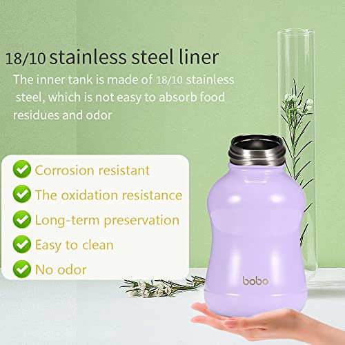 Mini Vacuum Insulated Water Bottle With Bamboo Lid