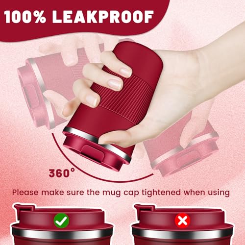 Insulated Coffee Tumblers with Flip Lid 12oz