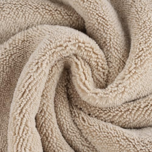 330 GSM Poly Blend Microfiber Shower Wash Cloth Face Towel (6 Count)