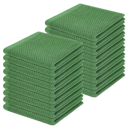 100% Cotton Waffle Weave Kitchen Dish Cloths 18 (18 Count)