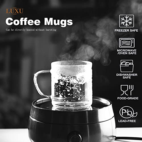 Glass Coffee Mugs (4 Count)