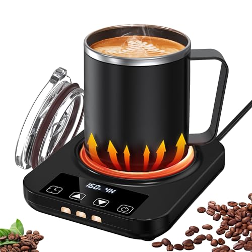 Coffee Mug Warmer & Mug Set for Desk